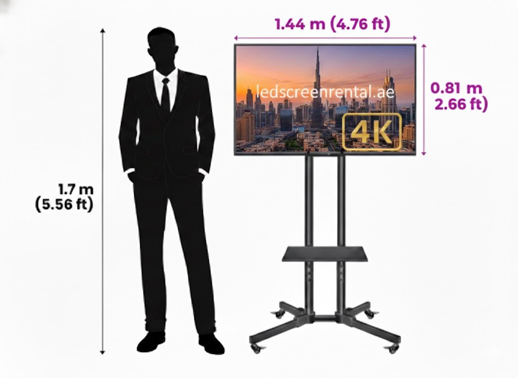 65″ LED TV Screen 4K (Landscape)