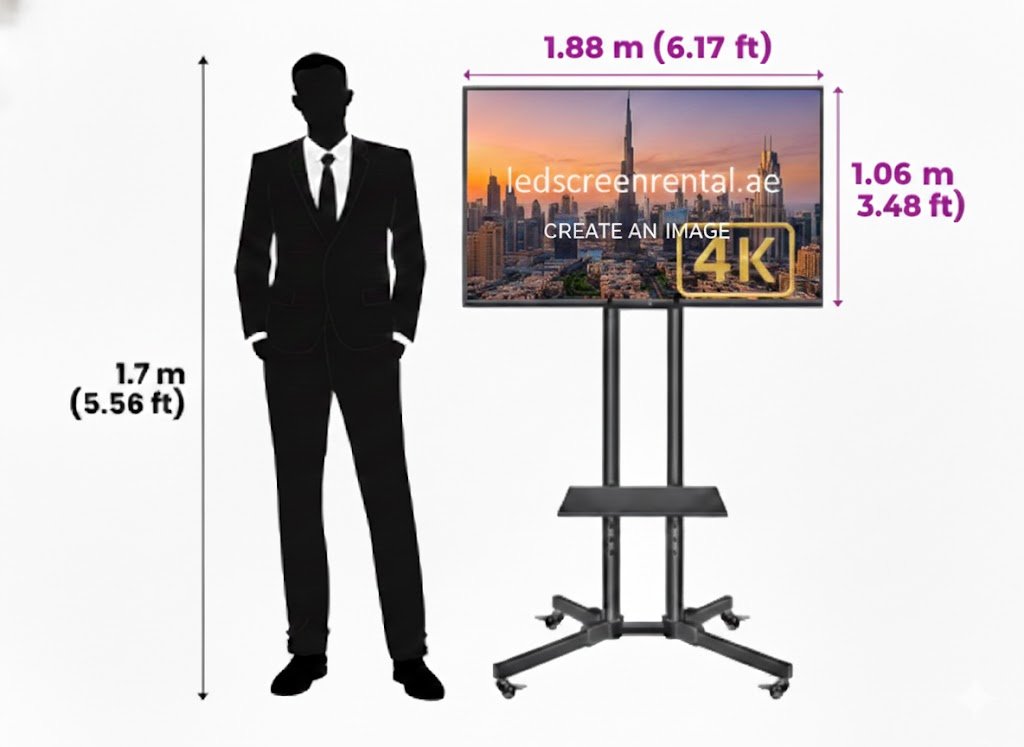 85″ LED TV Screen 4K (Landscape)​