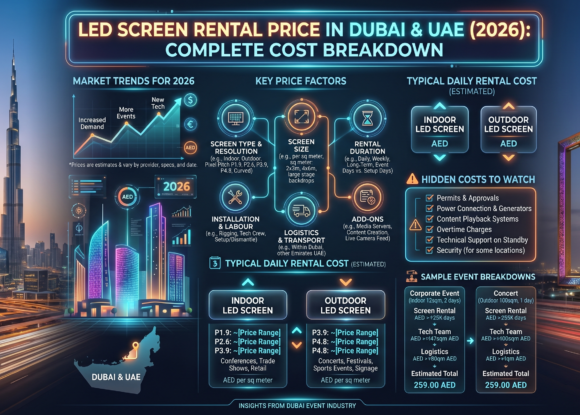 LED Screen Rental Price in Dubai & UAE (2026): Complete Cost Breakdown