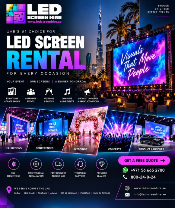 LED Screen Rental UAE 2026: Book Your Event Screen Early for the UAE Event Season