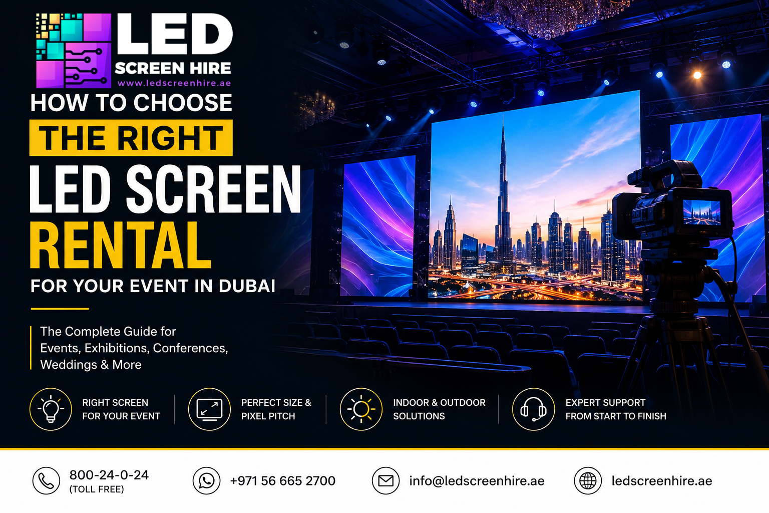How to Choose the Right LED Screen Rental for Your Event in Dubai
