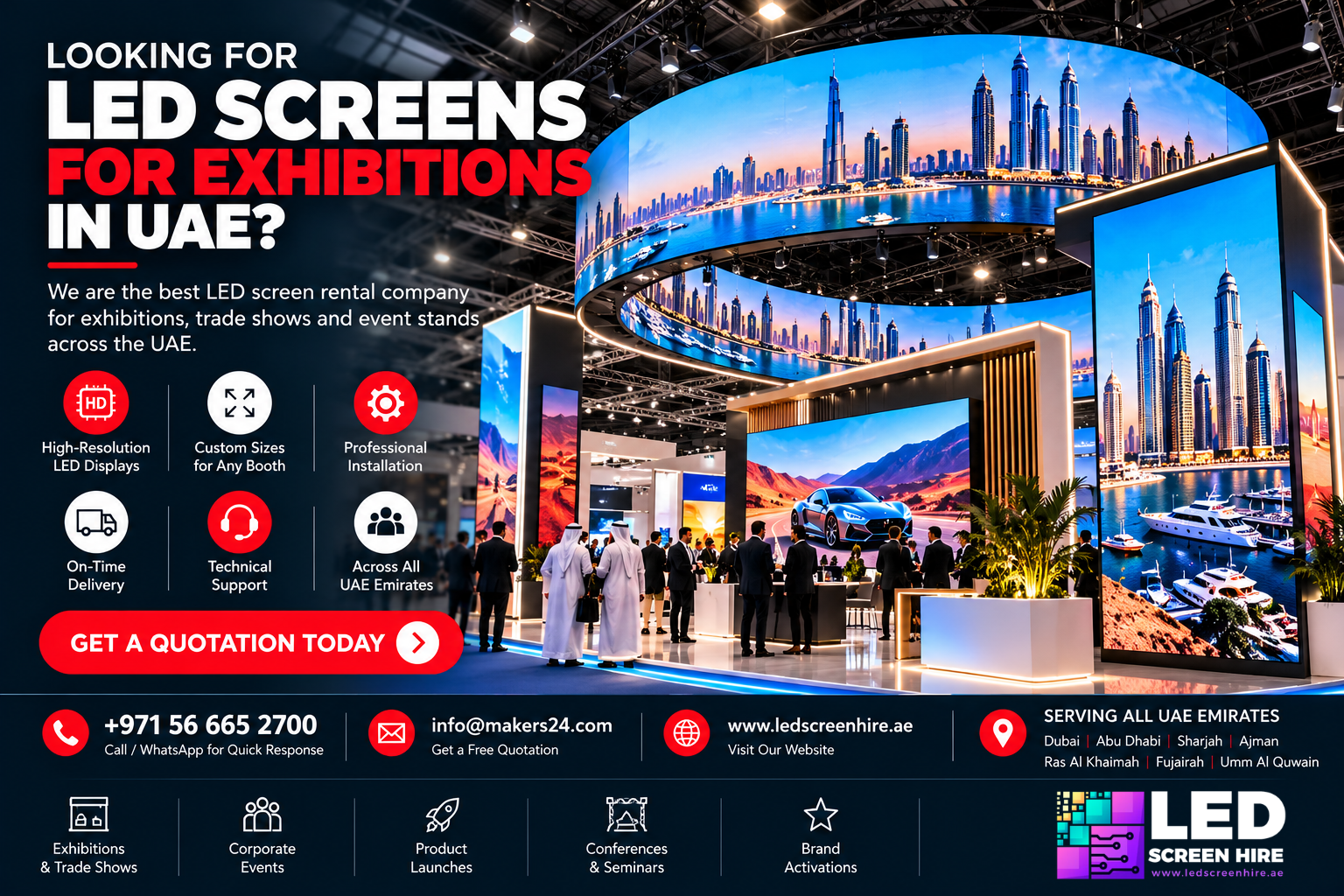 Looking for LED Screens for Exhibitions in UAE We Are Here!